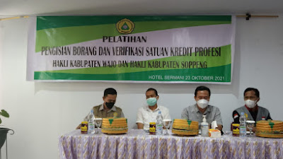 Wajo - Soppeng Dalam Pelatihan Pengisian Borang Dan Verifikasi SKP HAKLI