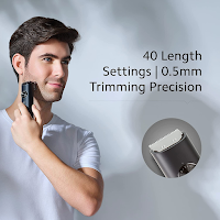 Xiaomi corded + cordless beard trimmer 2 with fast top charging, LED display, waterproof, 40 long settings, stainless steel knife, 90 minutes runtime without cable, trip key
