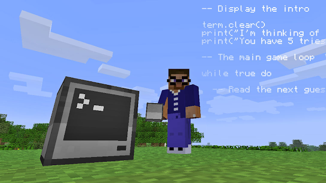 An in-game screenshot of the Computer craft game mod or modification