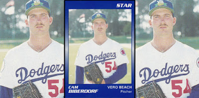 Cam Biberdorf 1990 Vero Beach Dodgers card