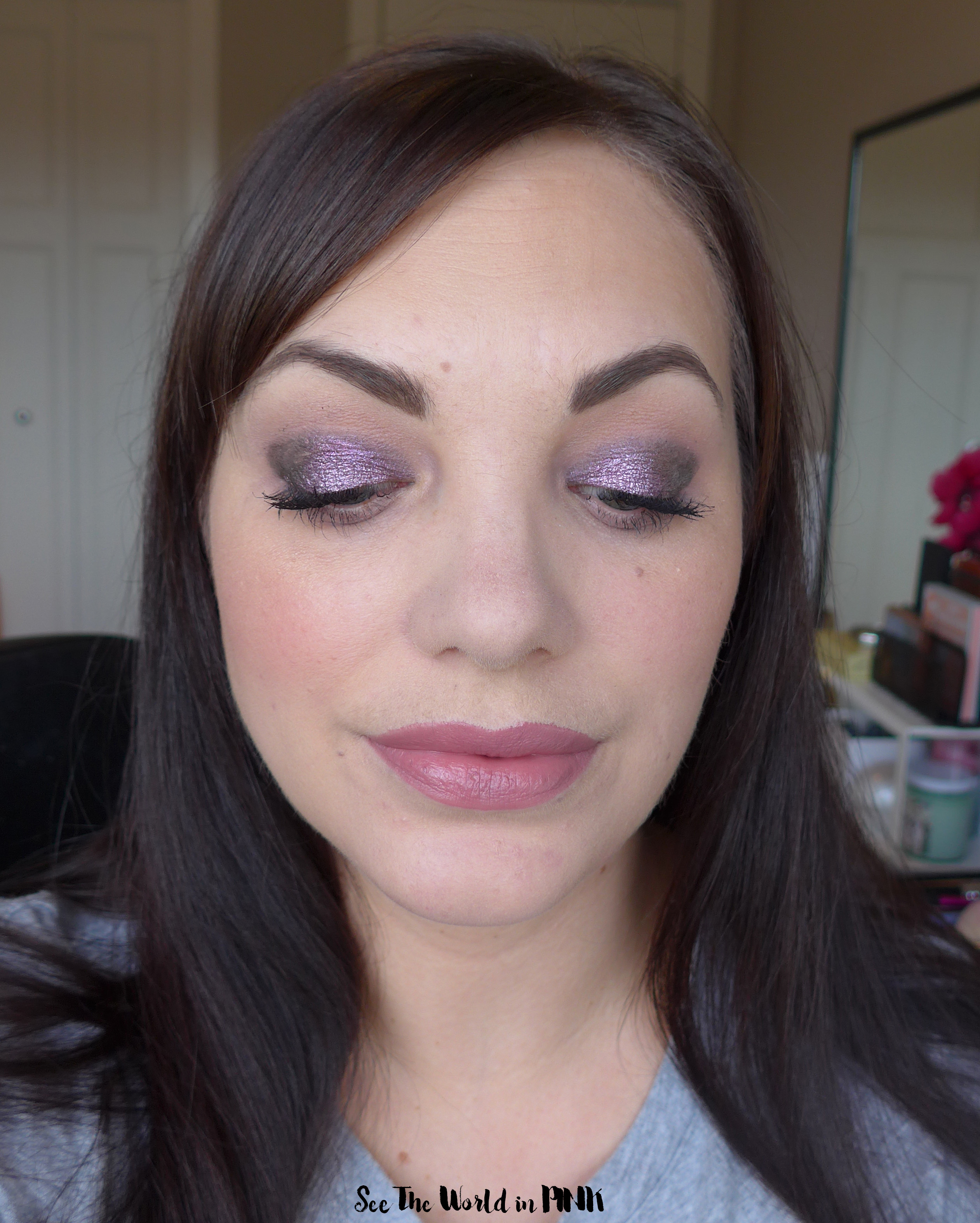 Sydney Grace Purple Look - Dear Reader Pressed Pigment Shadow & Flamethrower MultiChrome Cream Eye Shadow