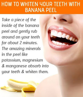 Teeth Whitening with Banana Peel