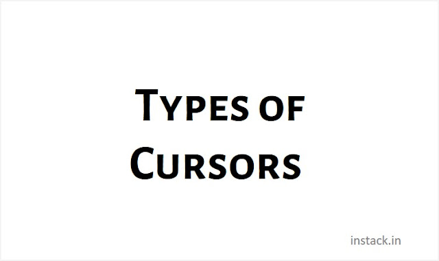 Types of Cursors