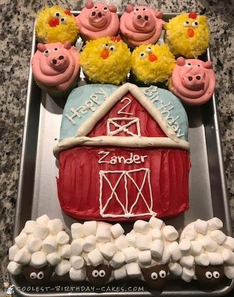 farm birthday cake ideas