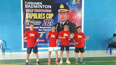 Turnamen Badminton Kapolres Cup Lombok Timur Resmi Bergulir