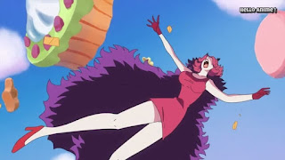 ワンピースアニメ WCI編 843話 シャーロット・ガレット Charlotte Galette | ONE PIECE ホールケーキアイランド編