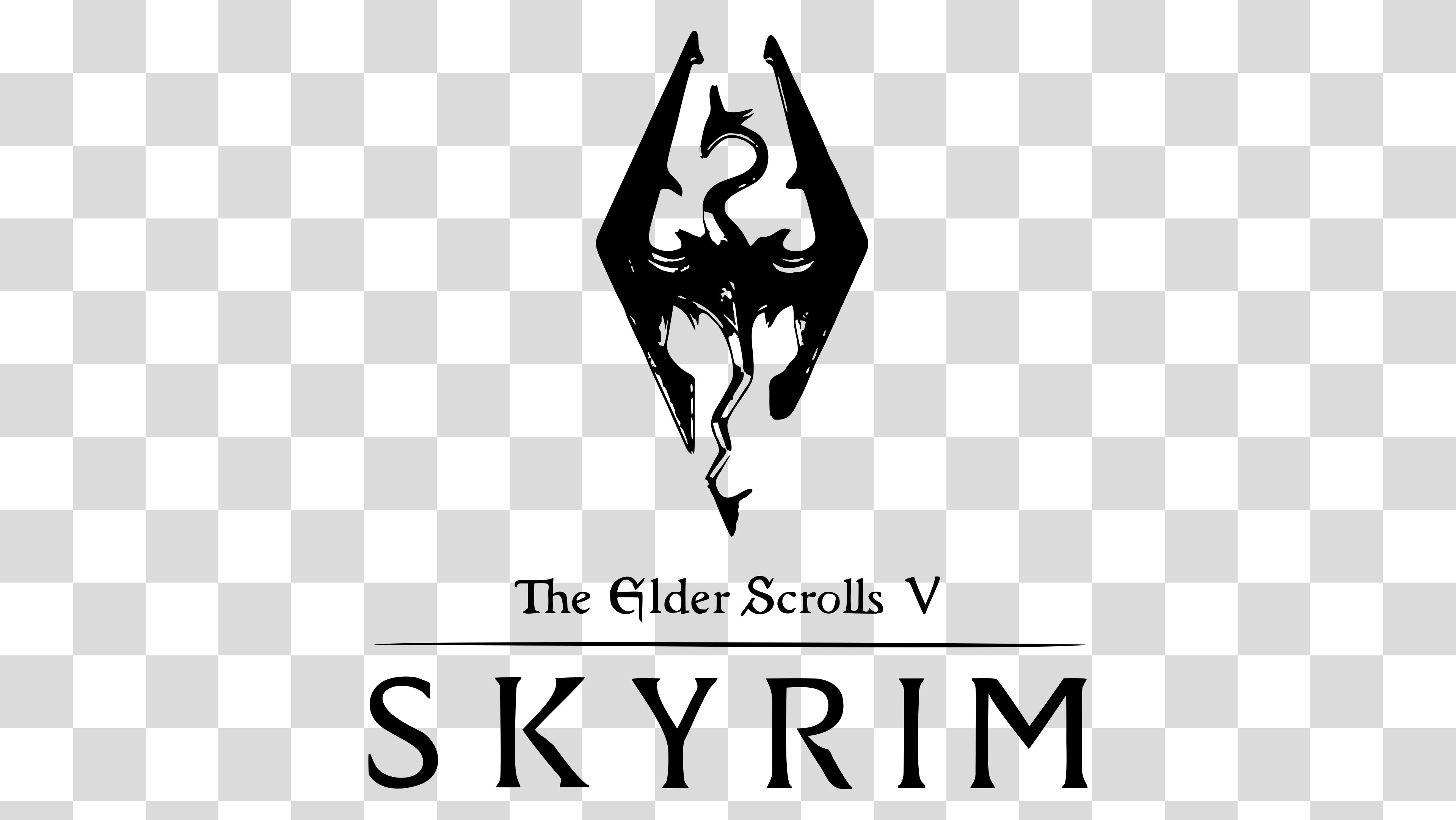 The Elder Scrolls V: Skyrim Logo PNG Transparent Image