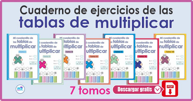 Cuadernillos de las tablas de multiplicar 