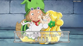 ワンピースアニメ ドレスローザ編 714話 マンシェリー チユチユの実 Mansherry | ONE PIECE Episode 714