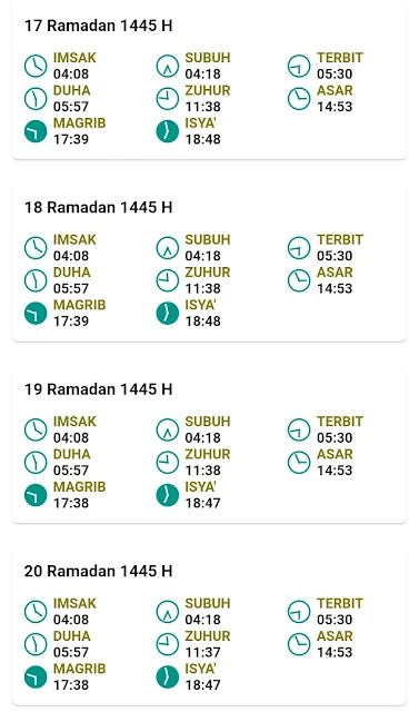 Jadwal Imsakiyah Ramadan 2024 Kabupaten Malang Provinsi Jawa Timur