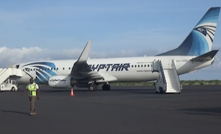 La compagnie EgyptAir a débuté ses activités à l'aéroport Prince Said Ibrahim