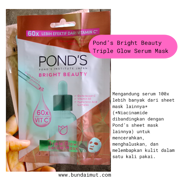 Pond's bright beauty triple glow Serum mask