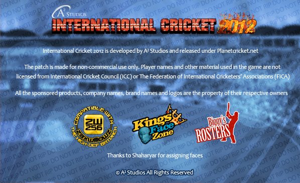 International Cricket 2012 Patch for EA Cricket 07