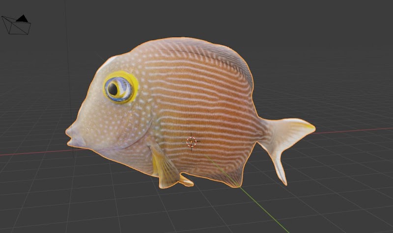 Cartoon Fish animal free 3d models blender obj fbx low poly