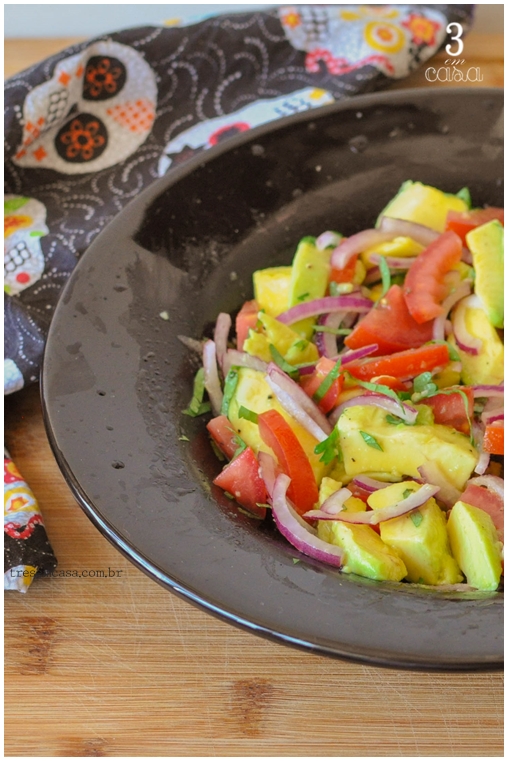 receita de salada de abacate