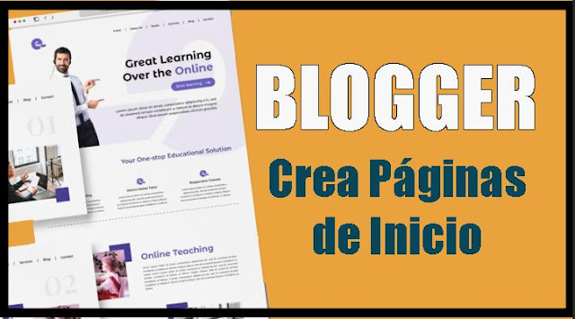 crear página home en blogger