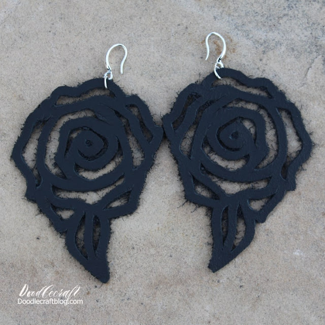 Use your Cricut cutting machines to help you earn extra holiday money. Cut leather rose earrings with the Cricut Explore Air 2 or Cricut Explore Air 3 or Maker machines