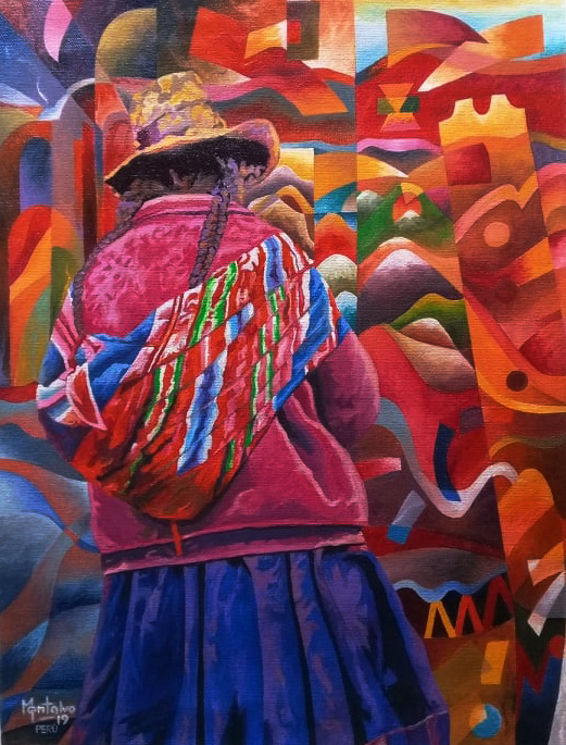 El misterio de los andes / Acrílico sobre lienzo / 30 x 40 cms JMC