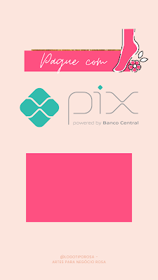 Pague com Pix - Pés Rosa Pink