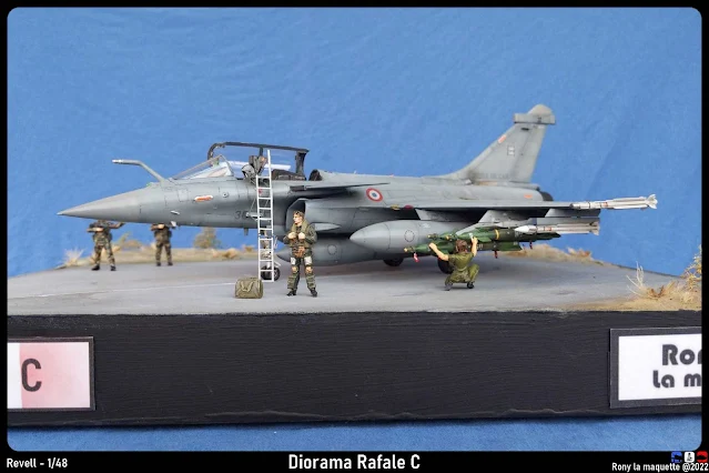 Diorama pour un Rafale C.