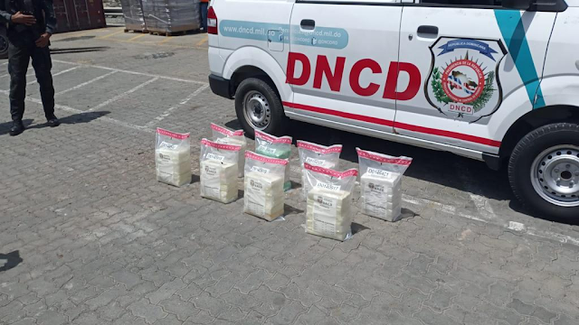  48 paquetes de cocaína fueron incautado  por  DNCD en el puerto Multimodal Caucedo