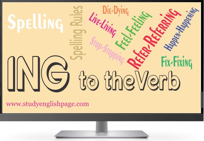 Spelling Rules for adding "ING" to verbs