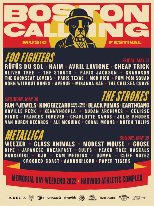 Full Boston Calling 2022 Lineup Unveiled
