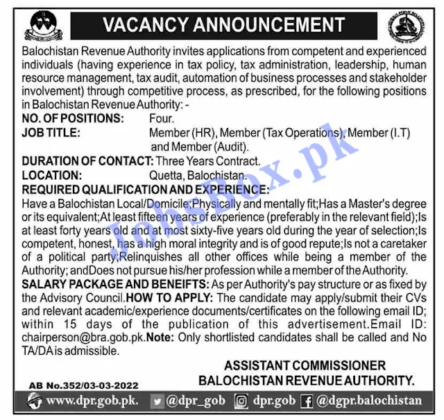 balochistan-revenue-authority-jobs-2022