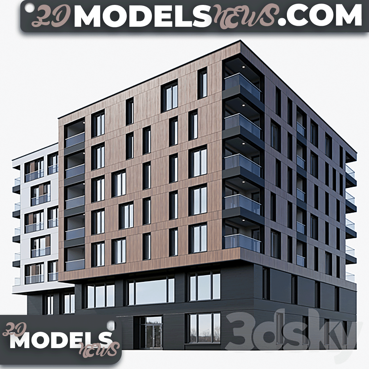 Modern Residential Building Model 2