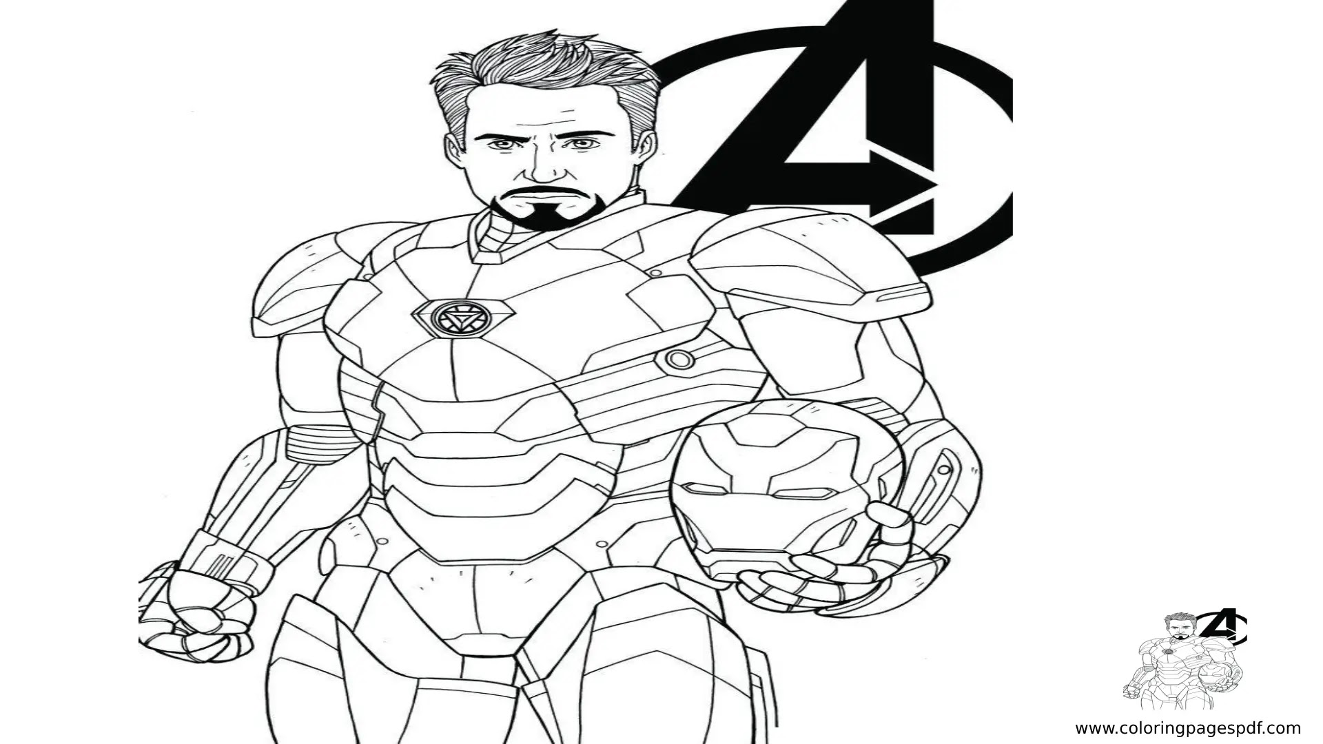 Coloring Pages Of Tony Stark