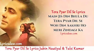 Tera Pyar Dil Se Lyrics - Jubin Nautiyal | Tulsi Kumar | मैं जिस दिन भुला दूँ | Main Jis Din Bhulaa Du Lyrics