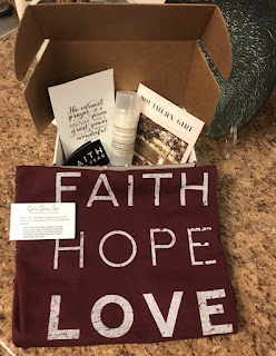Faith Hope Love by To Live Like Jesus Clothing - July 2019 in God's Glory Box Christian Subscription Box Service