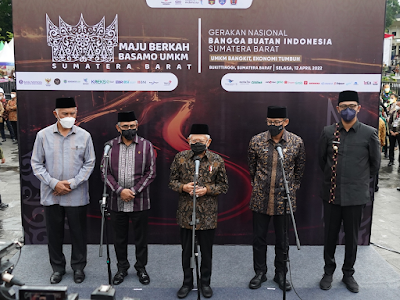 Kunker ke Sumbar, Wapres RI Resmikan Gerakan Nasional Bangga Buatan Indonesia