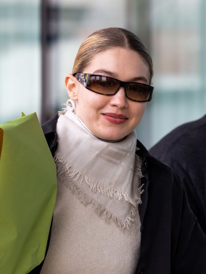 Gigi Hadid Spotted at Versace Headquarters in Milan 24 Feb-2022