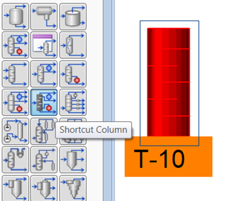 Simulating the use of distillation shortcuts in Aspen HSYYS