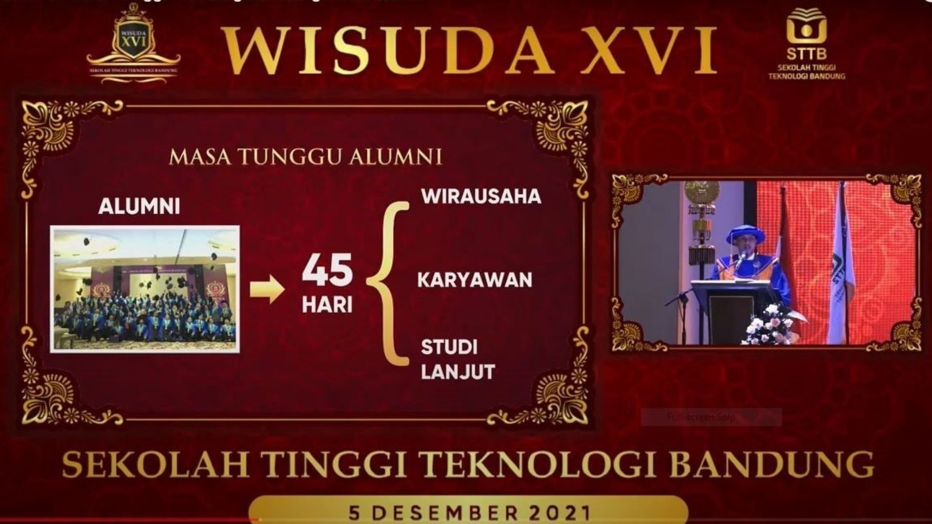 Wisuda XVI Sekolah Tinggi Teknologi Bandung