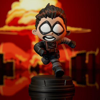 Winter Soldier Animated Marvel Mini Statue by Skottie Young x Gentle Giant