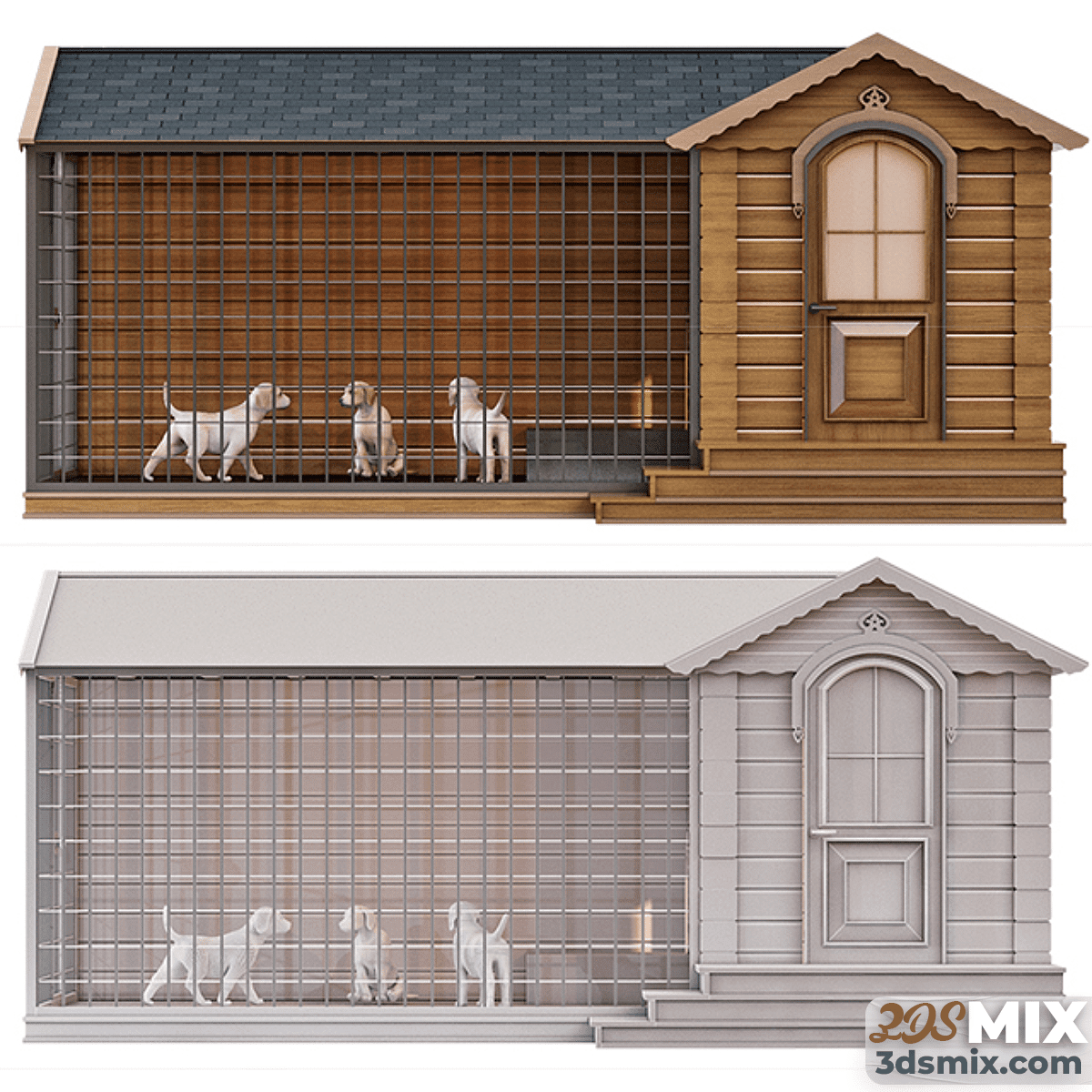 Dogs Cage Booth Model