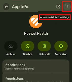Allow restricted setting
