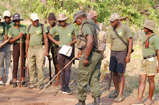 Ranger training in Zimbabwe