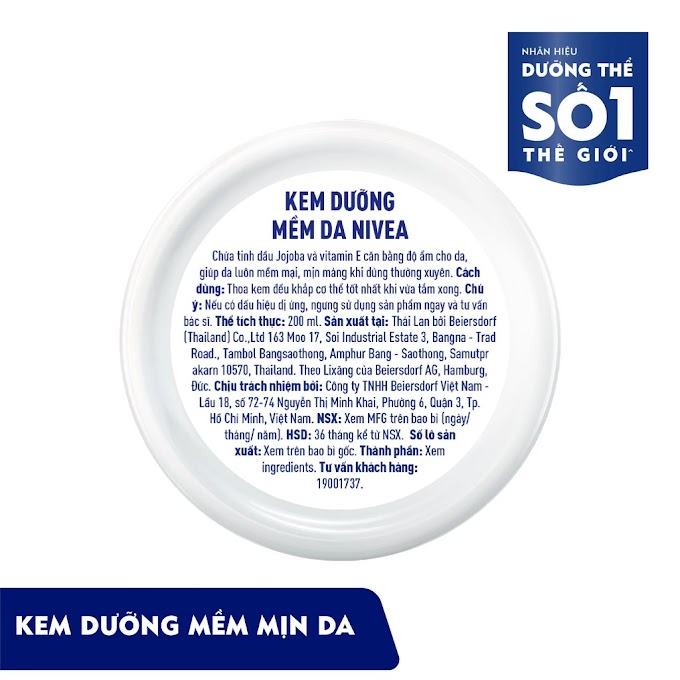 Mall Shop [ nivea.officialstore ] Kem dưỡng làm mềm da NIVEA Soft Crème 200ml - 89050