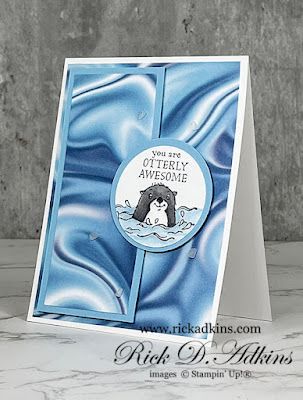 I have a otterly awesome card using the Simply Marbleous DSP and the Awesome Otters Stamp Set both of which are Sale-A-Bration items1/4/22-2/28/22