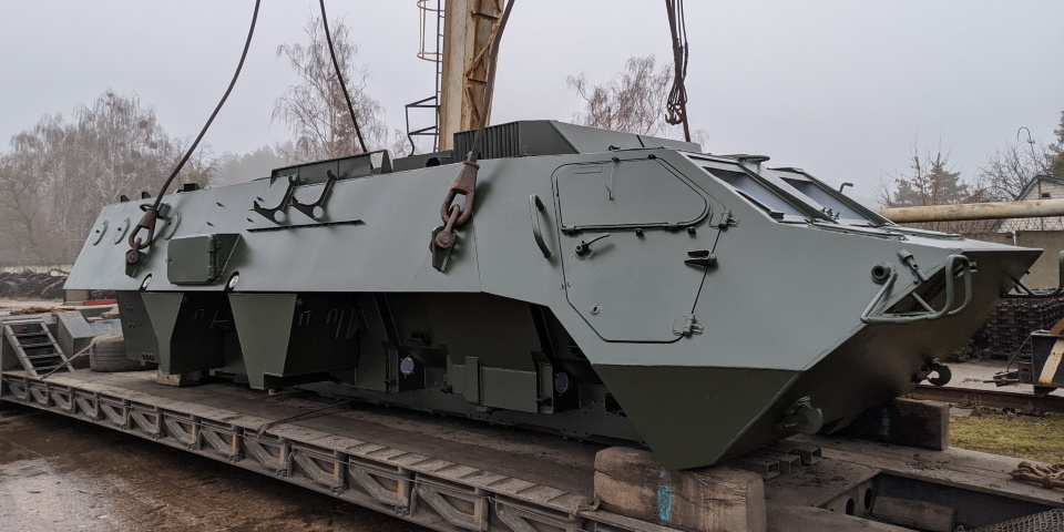 Житомирський бронетанковий завод виготовив перший корпус бронетранспортера БТР-4ЕП