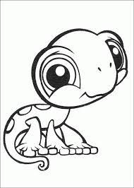 Free printable lizards coloring page