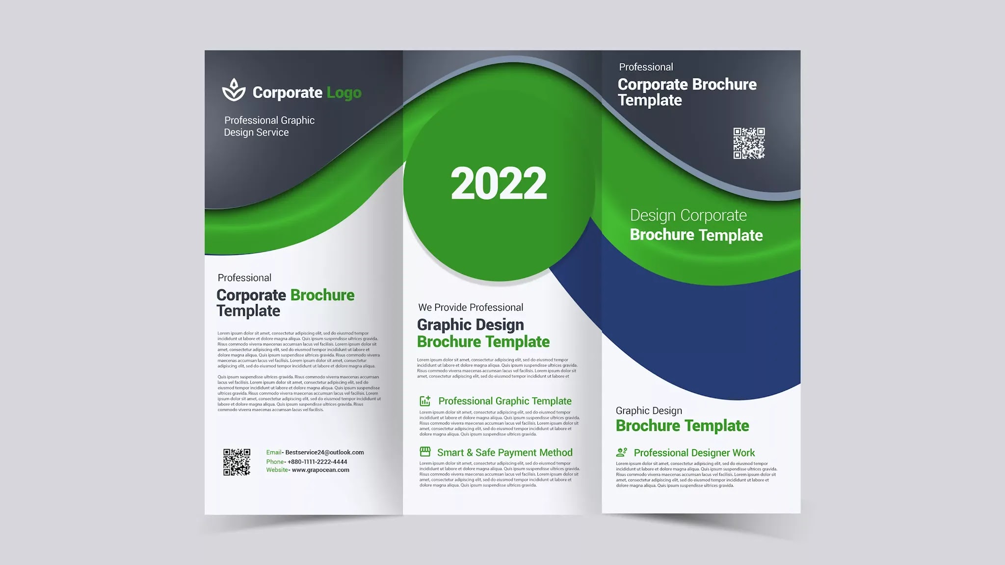 Tri-Fold Brochure Mockup Preview