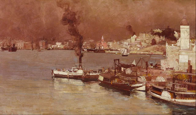 An autumn morning, Milson's Point, Sydney, 1888 - Tom Roberts