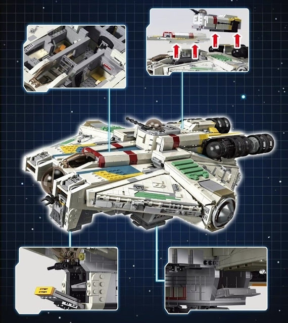 Knockoff Lego Star Wars Rebels the Ghost Ship for sale on aliexpress at cheap price with play features