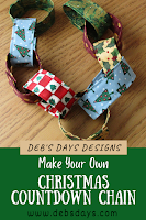 Christmas countdown chain advent calendar project