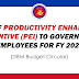 Grant of Productivity Enhancement Incentive (PEI) to Government Employees for FY 2021