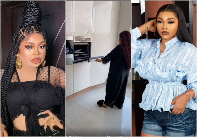 Mercy Aigbe Congratulate Bobrisky as He gives a glimpse of his mansion worth over N400 million